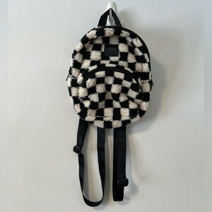 Vans Mini Checkered Fuzzy Sherpa Backpack